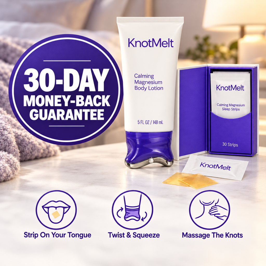 KnotMelt Magnesium Massage Lotion + Sleep Strips Kit image 7